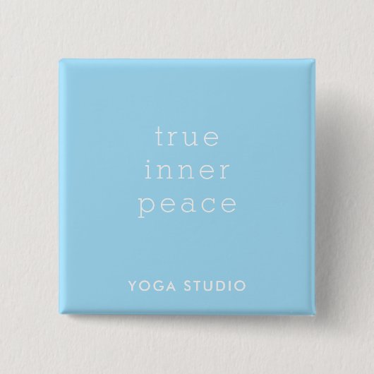 True Inner Peace Yoga Studio Promotion Button (Voorkant)
