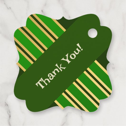 True Irish Heart St Patrick's Day Bedankt FT Bedankjes Labels (Achterkant)