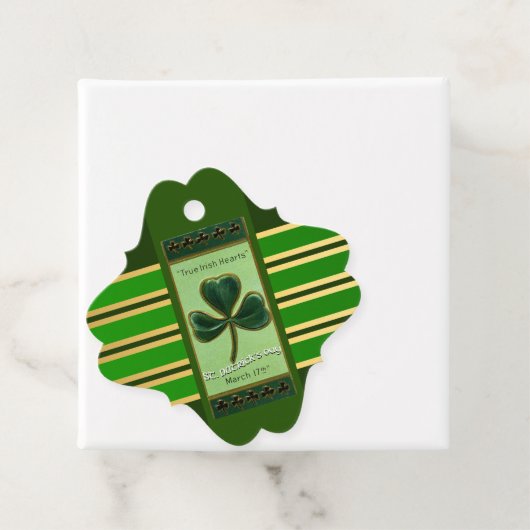 True Irish Heart St Patrick's Day Bedankt FT Bedankjes Labels (In situ)