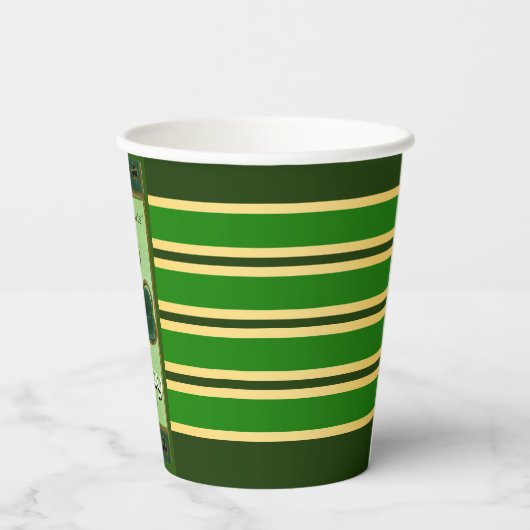 True Irish Heart St Patrick's Day PPC01 Papieren Bekers (Achterkant)