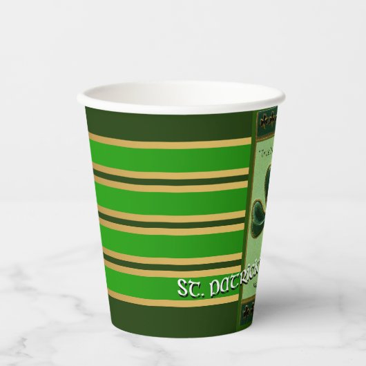 True Irish Heart St Patrick's Day PPC01 Papieren Bekers (Voorkant)