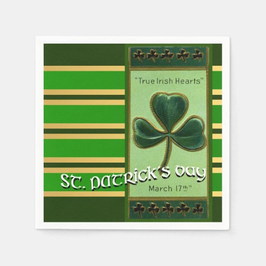 True Irish Heart St Patrick's Day PPN01 Servet (Voorkant)