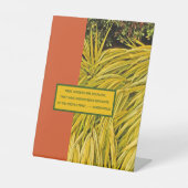 TRUE LEIDERSCHAP QUOTE/ORNAMENTAL GRASS RECLAMEBORD MET VOETSTUK (Voorkant)