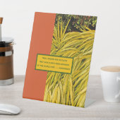 TRUE LEIDERSCHAP QUOTE/ORNAMENTAL GRASS RECLAMEBORD MET VOETSTUK (Insitu)