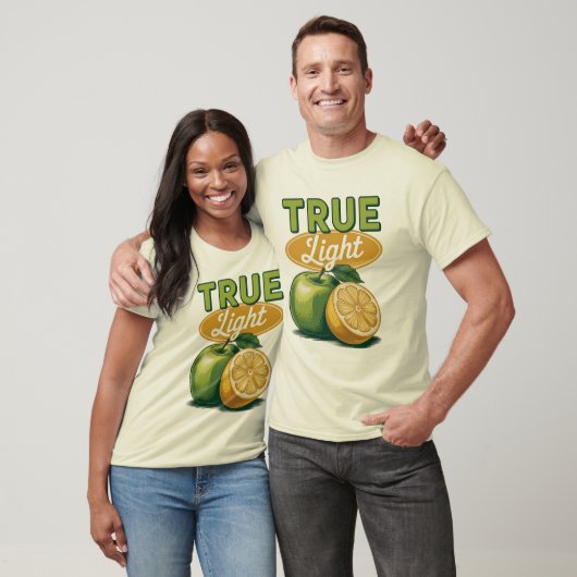 True Light Green Apple Lemon Retro Faith T-shirt (Unisex)