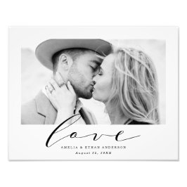 True Love | Aangepaste bruiloft Foto Afdruk
