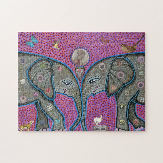 True Love African Elephants Puzzle Legpuzzel (Horizontaal)