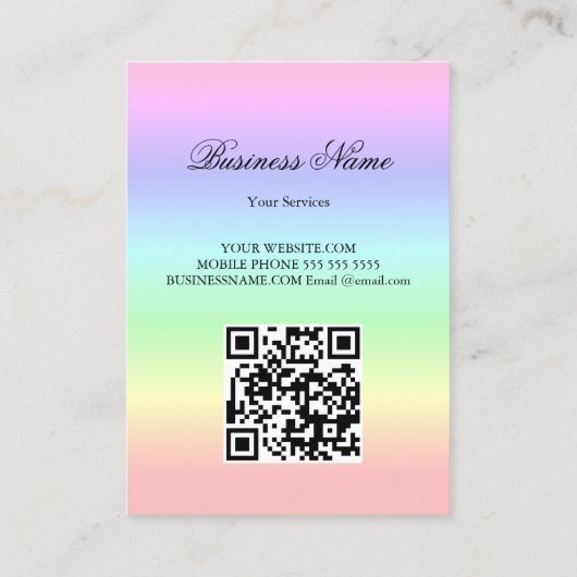 True Love Angel QR-Code Contactkaartje (Achterkant)