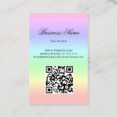True Love Angel QR-Code Visitekaartje (Achterkant)
