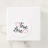 True Love Black Valentijns Bedankjes Labels