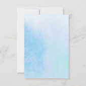 "True Love Blue" antwoordkaarten RSVP Kaartje (Achterkant)