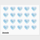 "True Love Blue"  Hart Sticker (Vel)