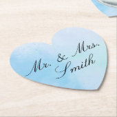 "True Love Blue" Kartonnen Onderzetters (Gekanteld)