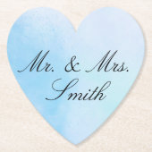 "True Love Blue" Kartonnen Onderzetters (Voorkant)