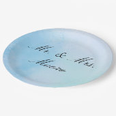 "True Love Blue" papieren Borden Bordje (Gekanteld)