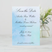 "True Love Blue" slaat de datum op Save The Date (Staand voorkant)