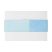 "True Love Blue" Uitnodigingen Wikkel (Achterkant Voorbeeld)