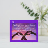 True Love - Briefkaart (Staand voorkant)