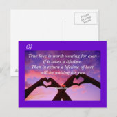 True Love - Briefkaart (Voorkant / Achterkant)