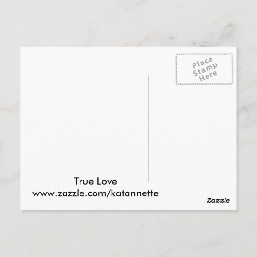 True Love-Briefkaart Briefkaart (Achterkant)