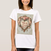  "True Love" Cherub en Floral T-shirt (Voorkant)