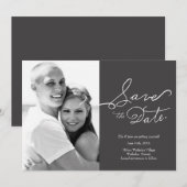 True Love-Collectie | Save the date Kaart (Voorkant / Achterkant)