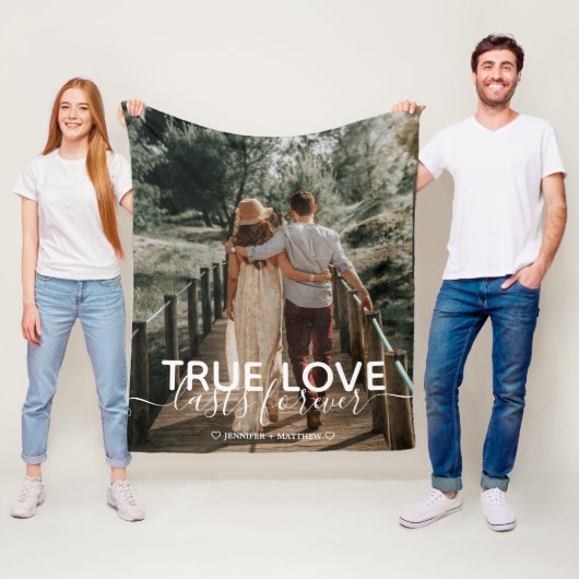 True Love Couple-foto Fleece Deken (In situ)