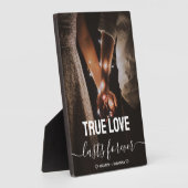 True Love Couple Photo Fleece Blanket Fotoplaat (Zijkant)