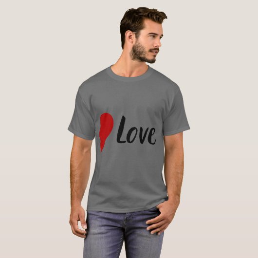 True Love Couples Valentijns T-Shirt (Voorkant volledig)