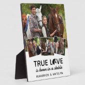 True Love Custom Paardenliefhebber 4 Foto Fotoplaat (Zijkant)