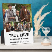 True Love Custom Paardenliefhebber 4 Foto Fotoplaat (Zijkant)