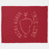 True Love Fleece Blanket Deken (Voorkant (Horizontaal))
