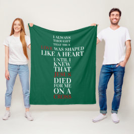 True love fleece deken