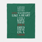 True love fleece deken (Voorkant)