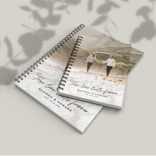 True Love-foto modern, minimaal persoonlijk cadeau Notitieboek