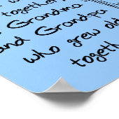 True Love groeit Old Funny Romantic Poster Sign (Hoek)