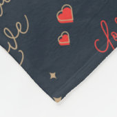 True Love Hands en Flowers Fleece Deken (Hoek)