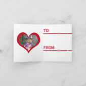 True Love Horses Red Conversation Heart Valentine Notitiekaartje (Binnen)