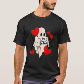 True Love is Boo Sheet Ghost Spooky Valentijns Da T-shirt (Voorkant)