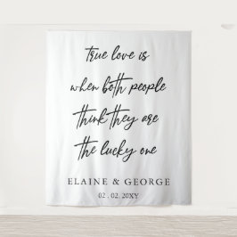 True Love is Wedding Photo Backdrop Wandkleed