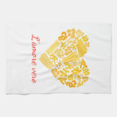 True Love - Italiaans pasta Kitchen Towel Theedoek (Horizontaal)