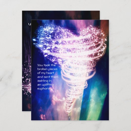 True Love Kaarten RSVP Kaartje (Voorkant / Achterkant)