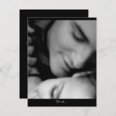 True Love Kaarten RSVP Kaartje (Voorkant / Achterkant)