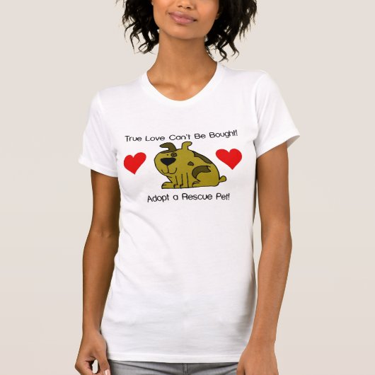 True Love kan niet worden gekocht - Dog T-shirt (Voorkant)