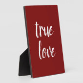 "True Love" kleine tabeltekst Fotoplaat (Zijkant)