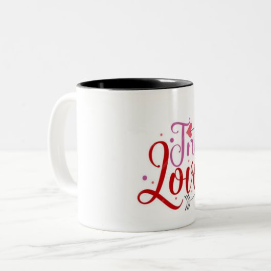 True-love koffie mok (Voorkant links)