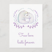 True Love Lasts for ever Polar Beer Valentijnsdag Feestdagenkaart (Voorkant)