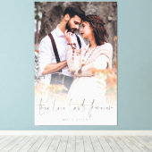 True Love Lasts Forever Coulay-out Canvas Afdruk (Insitu (Houten vloer))