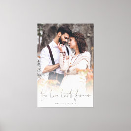 True Love Lasts Forever Coulay-out Canvas Afdruk