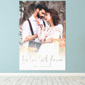 True Love Lasts Forever Coulay-out Canvas Afdruk (Insitu (Houten vloer))
